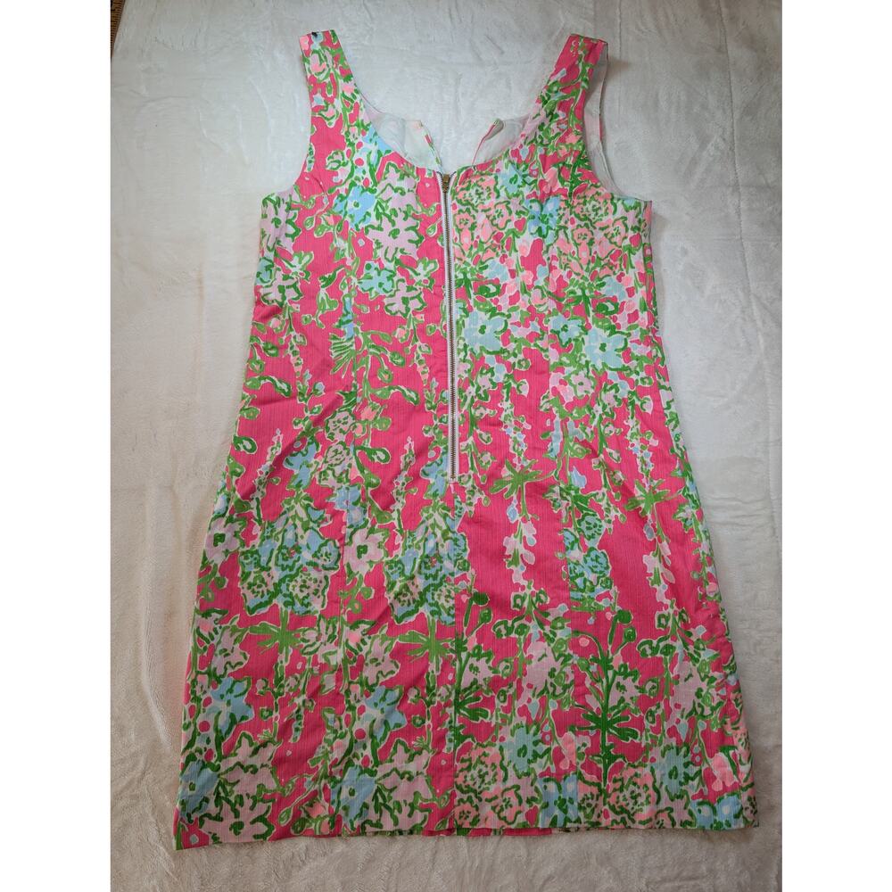 Lilly Pulitzer Pink Tropical Floral Shift Dress Resort Style - Picture 2 of 5